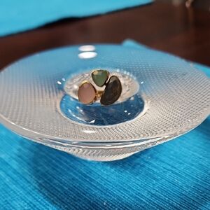 Elegant Gold-Tone Multi-Stone Ring